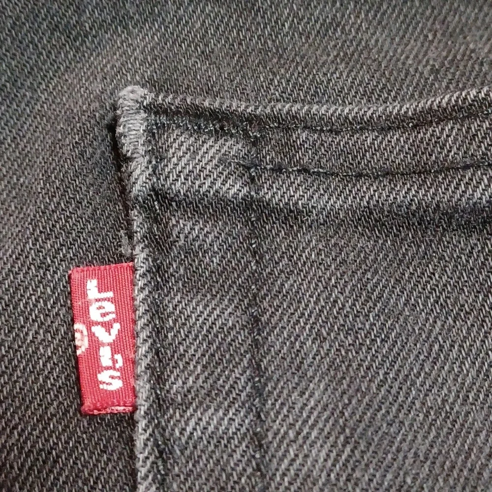 Levis 511 Slim Fit Jeans Mens 34x32‎ Faded Black Denim 04511-1507